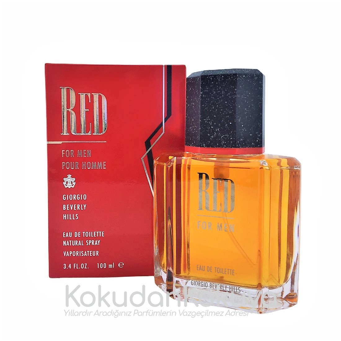 GIORGIO BEVERLY HILLS Red for Men (Vintage) Parfüm Erkek 100ml Eau De Toilette (EDT) Sprey 