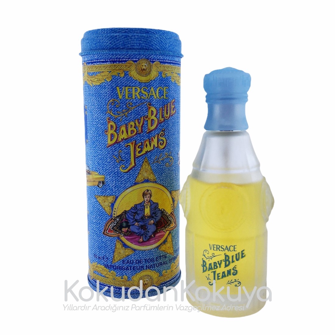VERSACE Baby Blue Jeans (Vintage) Parfüm Erkek 50ml Eau De Toilette (EDT) Sprey 