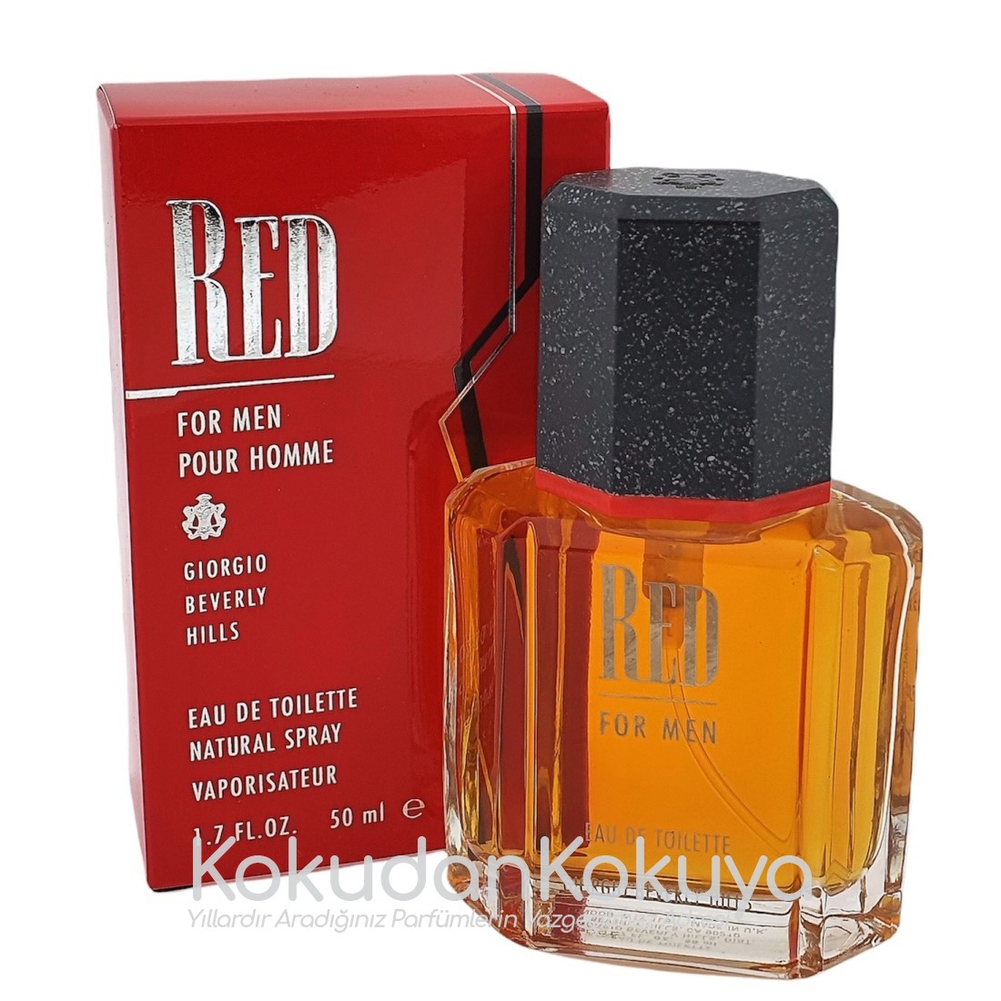 GIORGIO BEVERLY HILLS Red for Men (Vintage) Parfüm Erkek 50ml Eau De Toilette (EDT) Sprey 