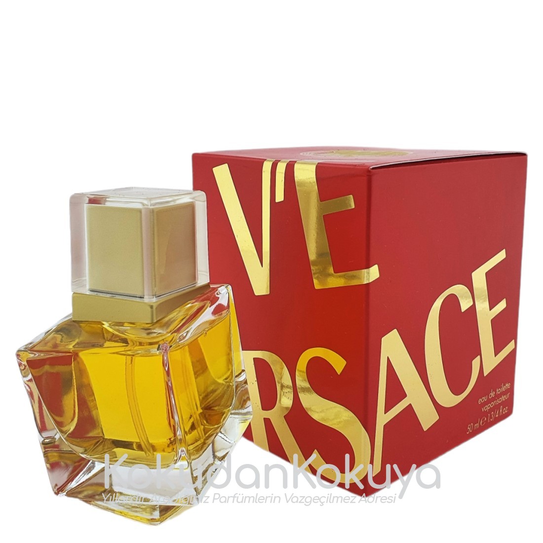 VERSACE V'E EDT (Red) (Vintage) Parfüm Kadın 50ml Eau De Toilette (EDT) Sprey 