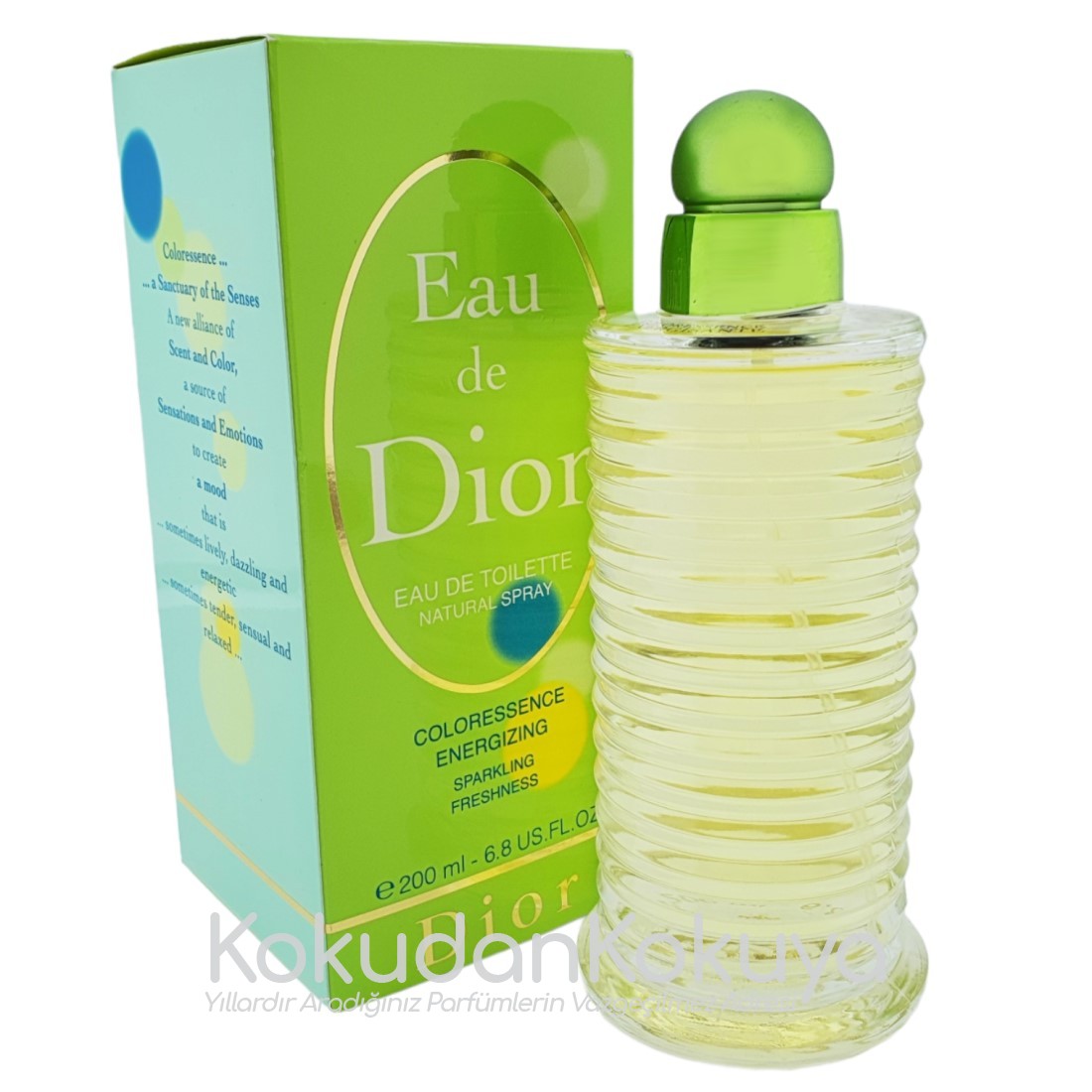 CHRISTIAN DIOR Eau De Dior Energizing (Vintage) Parfüm Kadın 200ml Eau De Toilette (EDT) Sprey 