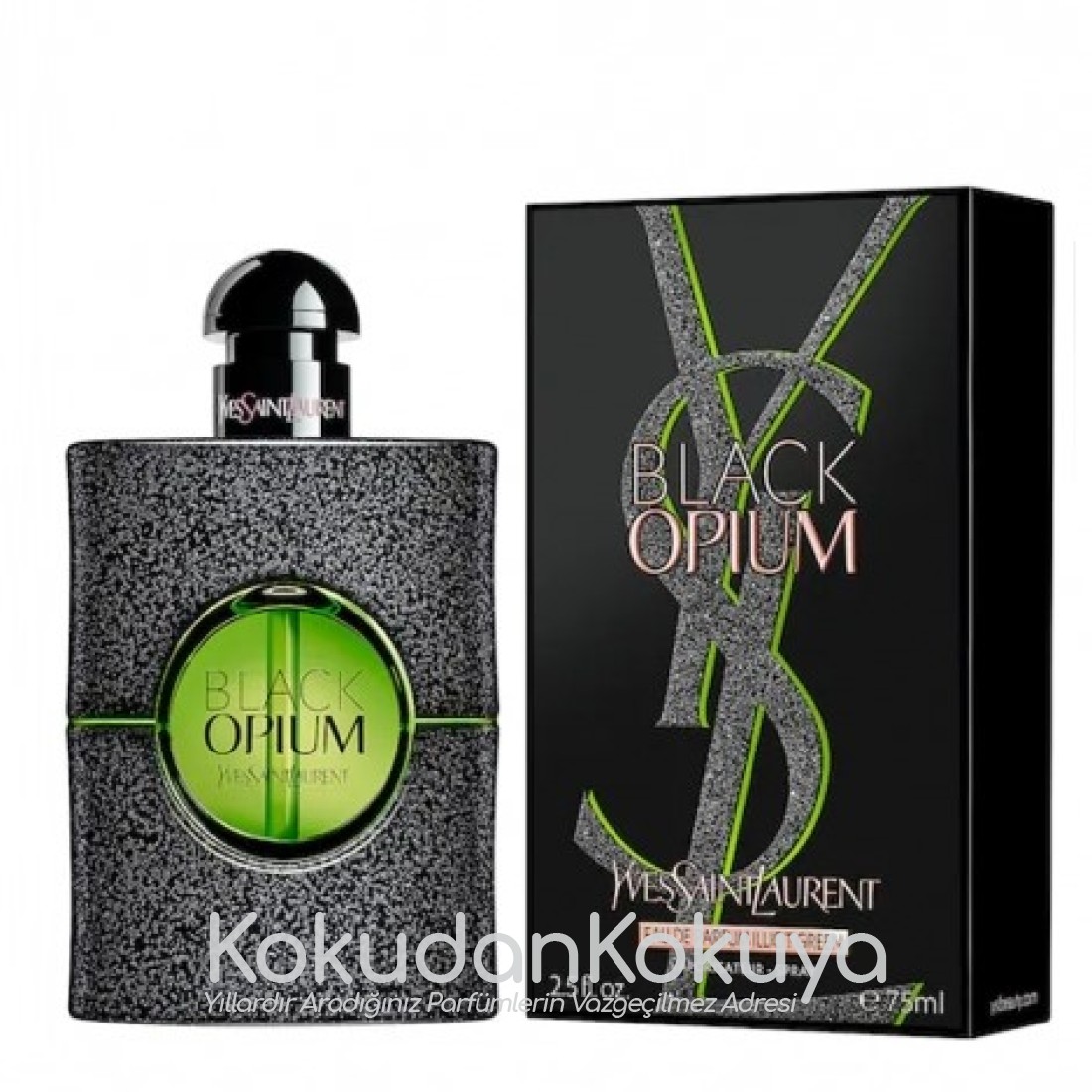 YVES SAINT LAURENT (YSL) (2022) Black Opium Illicit Green Parfüm Kadın 75ml Eau De Parfum (EDP) Sprey 