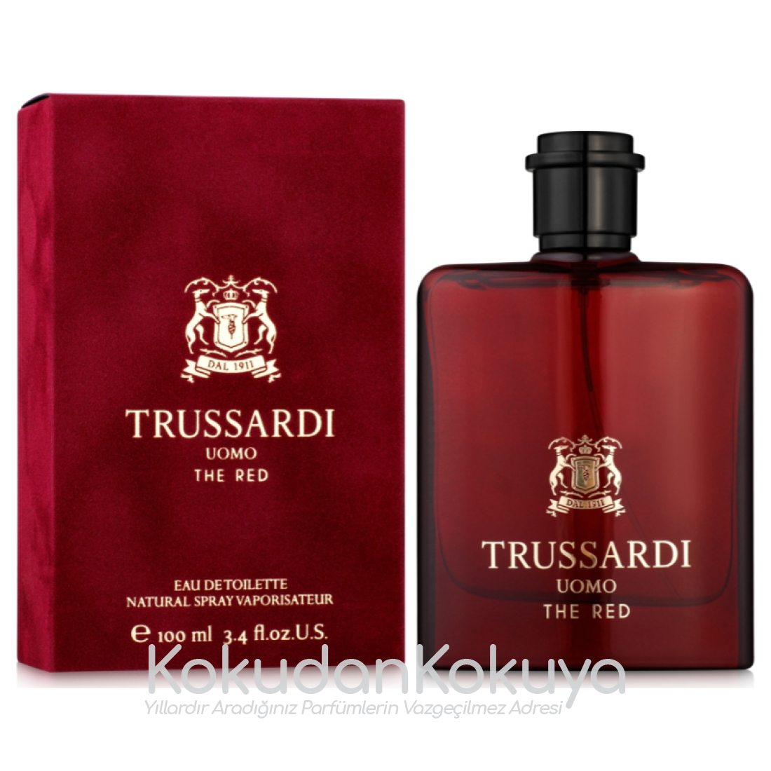TRUSSARDI (2022) Trussardi Uomo The Red Parfüm Erkek 100ml Eau De Toilette (EDT) Sprey 