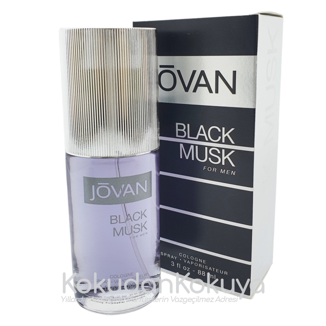 JOVAN Black Musk for Men Parfüm Erkek 88ml Eau De Cologne (EDC) Sprey 