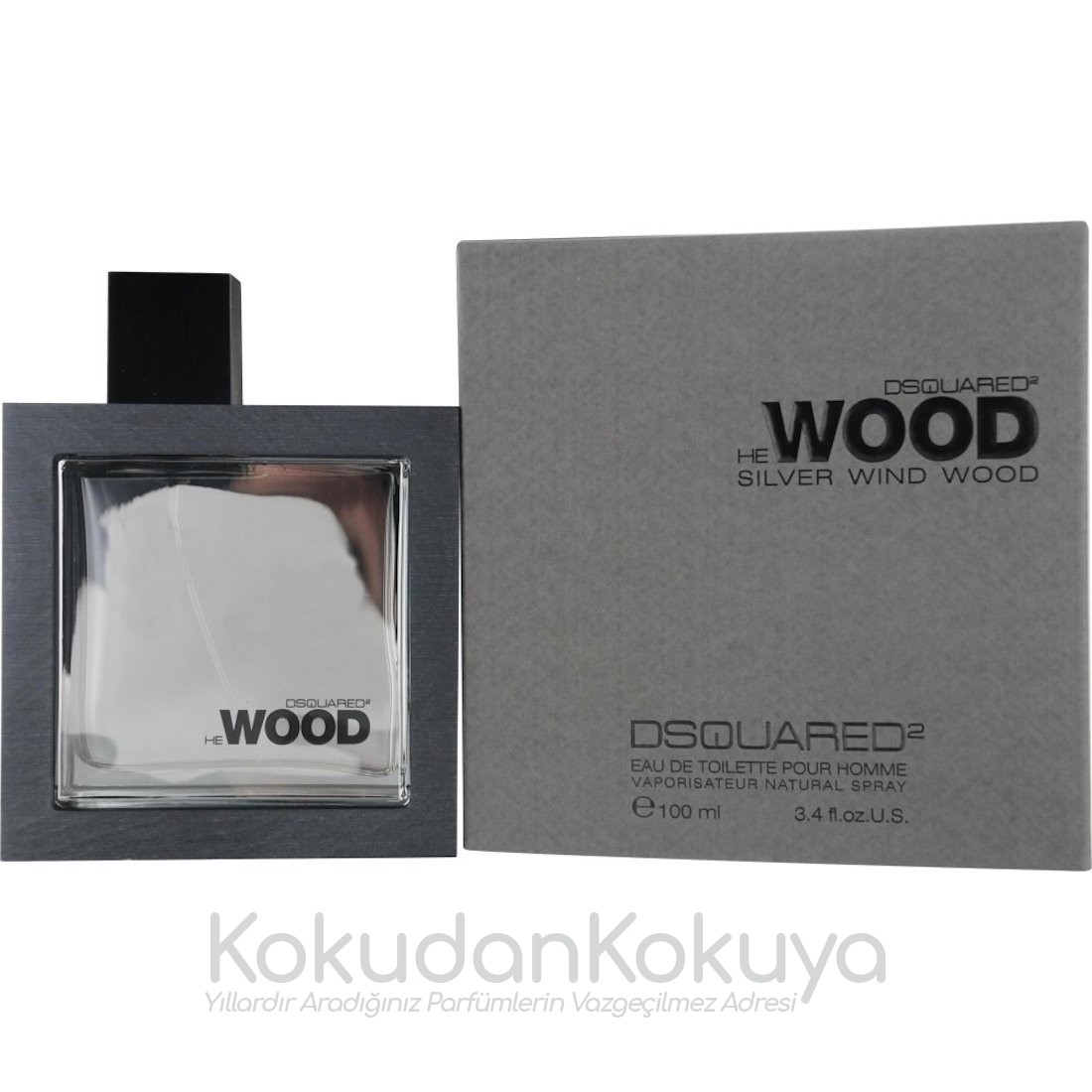 DSQUARED2 He Wood Silver Wind Wood Parfüm Erkek 100ml Eau De Toilette (EDT) Sprey 