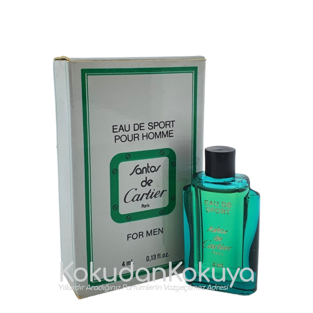 CARTIER Santos Eau de Sport (Vintage) Parfüm Erkek 4ml Minyatür (Mini Perfume) Dökme 