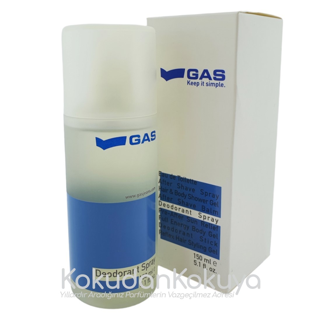 GAS Gas for Men (Vintage) Deodorant Erkek 150ml Deodorant Spray (Metal) 